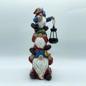 ไฟเรซินแบบซ้อนกัน<span class=keywords><strong>3</strong></span>ชิ้นสำหรับตกแต่งสวนในบ้านแสงไฟพลังงานแสงอาทิตย์รูปปั้นตกแต่งสวนศิลปะสำหรับประดับสนามหญ้า - Product Image 2