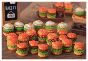 <span class=keywords><strong>Hamburger</strong></span> miniature réaliste en résine, jouets pour enfants, articles de restauration rapide, jeux de simulation, accessoires pour <span class=keywords><strong>maison</strong></span> de poupées, école maternelle - Product Image 6