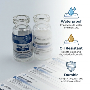 Etiquetas para Viales de Investigación VITALIFE, <span class=keywords><strong>10</strong></span> UI, Adhesivos Farmacéuticos Estériles, Profesionales y Duraderos - Product Image 4