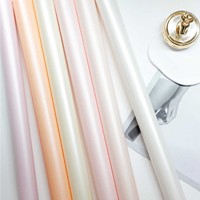 Fabricant de papier de soie d'emballage de fleurs nacrées de haute qualité Vente en gros Couleur unie Corée Design Papier d'emballage cadeau