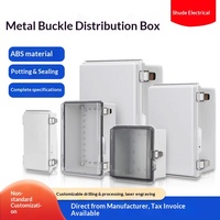 Boîtier de jonction étanche et résistant à la poussière BG Gray 01 ABS/PC, boîte de commutation extérieure scellée, bouton de distribution d'alimentation étanche à la pluie