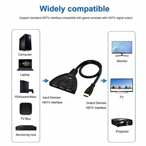 Conmutador de 3 Puertos 3 en 1 Salida 4K 60HZ 2.0, Conmutador 3x1 HDCP2.2 HDR, Cable Convertidor Pigtail para PS4, PS5, Xbox, <span class=keywords><strong>Apple</strong></span> <span class=keywords><strong>TV</strong></span>, <span class=keywords><strong>PC</strong></span> - Product Image 5