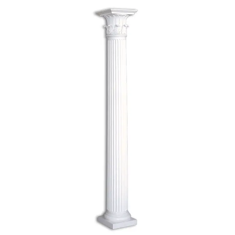 Banruo wholesale wedding pillars solid columns white roman pillar for church BRLM20*230-Q