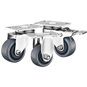 Rodízio de Aço Inoxidável SUS304 de 1,5 Polegadas, Leve, Antiestático, Giratório, para Móveis, Rodízio Pequeno Jin Zuan - Product Image 2