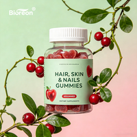 Bonbons OEM à la biotine pour cheveux pour une croissance plus rapide des cheveux et des ongles Compléments alimentaires en gelée tous ingrédients naturels Bonbons pour cheveux