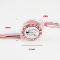 Großhandel Werbeaktion Individuelles Logo Universelles Einziehbares Ladekabel 3-in-1 Mehrfach-USB-Ladekabel mit Eigenem Logo