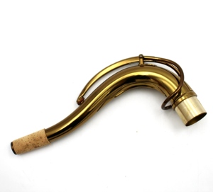 Tuyau <span class=keywords><strong>de</strong></span> saxophone ténor en laiton laqué or champagne, remplacement pour saxophone ténor Bb - Product Image 5