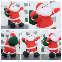 Décoration de Noël gonflable géante personnalisée 360°, résistante à l'eau, durable, gonflable et réutilisable pour la publicité de Noël