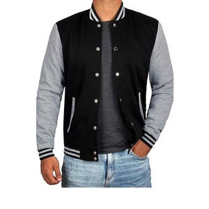 Veste universitaire en toile pour homme, hiver, 90% coton/10% polyester, motif lettres, graphisme vintage, streetwear, exportation du Bangladesh - Product Image 4