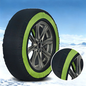 Chaînes à <span class=keywords><strong>neige</strong></span> de haute qualité à couverture intégrale pour pneus de voiture, en tissu, installation facile, pour <span class=keywords><strong>SUV</strong></span> et MPV, état neuf - Product Image 1