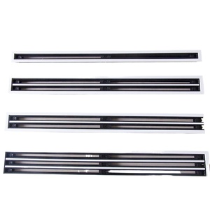 Hvac công cụ không khí phân phối Trần cài đặt tuyến tính khe cắm không khí khuếch tán với lưỡi nhôm sàn lỗ thông hơi đăng ký và lưới - Product Image 1