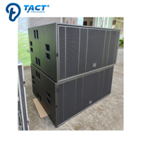 Ventes chaudes Double caisson de basses actif 18 pouces 2400W Grand SPL Puissant Module d'amplificateur intégré