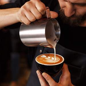 بيع بالجملة كوب فن قهوة لاتيه من الفولاذ المقاوم للصدأ فنجان قياس بمقياس مزدوج - Product Image 4