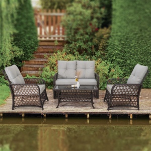 Classique Antique Jardin Extérieur Patio <span class=keywords><strong>Balcon</strong></span> Commerciale D'hôtel Salon Canapé Canapé avec Coussins - Product Image 6
