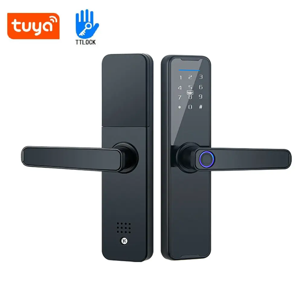 High Security Anti Theft Biometric Finger Print Electric Digital Fingerprint Zigbee Tuya Smart Door Lock