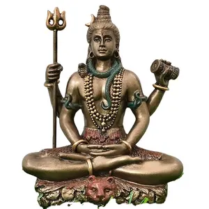 Große Bronze skulptur Shiva Metalls tatue Hindu-Gott