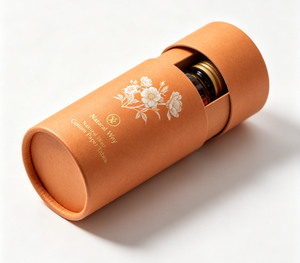 Cosmetic Paper Tube Green Gold Foil Recyclable Packaging for Face Cream Skincare Packaging Tube - Product Image 2