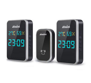 Kit de sonnette de porte sans fil Aiben T295-BS étanche à brancher sur prise murale avec portée de 200 m, idéal pour les sonnettes de porte numériques à brancher sur prise avec humidité - Product Image 5