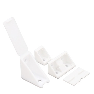Accessoires de meubles : Supports d'angle en plastique, Code de fixation, Support d'angle à angle droit, Renfort d'angle - Product Image 1