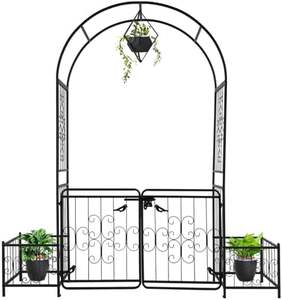 Arches de fleurs en <span class=keywords><strong>fer</strong></span> <span class=keywords><strong>forgé</strong></span> Offre Spéciale Parties Jardin extérieur Pelouse Arrière-cour Cadre en métal durable - Product Image 3