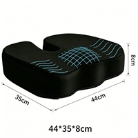 Coussin ergonomique en mousse à mémoire de forme pour soulager les douleurs au coccyx, à la sciatique, aux hanches et au bas du dos, en forme de U, antidérapant, pour siège de voiture