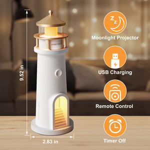 Lampada Proiettore Luna con Telecomando, Ricaricabile, Sensore <span class=keywords><strong>di</strong></span> Movimento, <span class=keywords><strong>Luce</strong></span> Notturna LED - Product Image 5