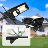 Caméra de surveillance pliable haute définition à énergie solaire, éclairage de rue à 360 degrés, grande puissance, étanche en extérieur, ABS IP65