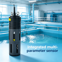 Capteur numérique intégré RS485 Modbus en acier inoxydable 316, 0-45°C, multicanal, pour station d'épuration des eaux usées, capteur de qualité de l'eau