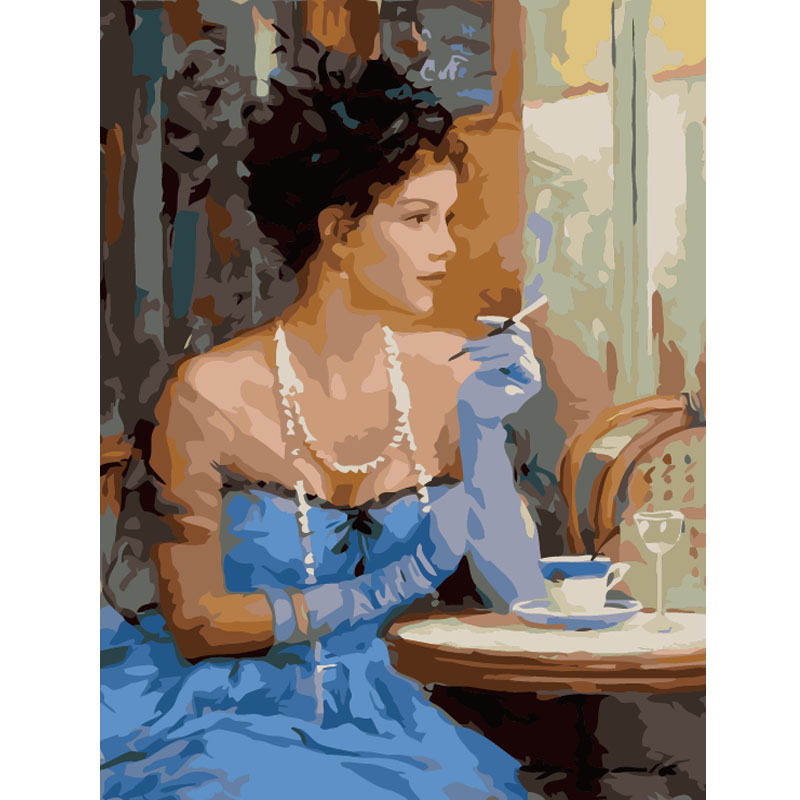 2845 smoking woman