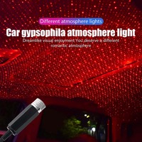 Mini Lámpara decorativa portátil LED USB ajustable coche Interior techo decoración techo estrella proyector proyección luz nocturna