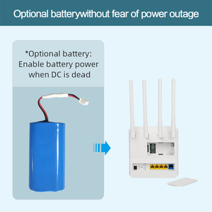 เราเตอร์ซิม Cat7ไร้สาย4G เราเตอร์ WiFi พร้อมช่องใส่ซิมการ์ดเราเตอร์ CPE 4G LTE พร้อมแบตเตอรี่ความถี่คู่ WIFI สูง - Product Image 4