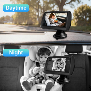 HD Night Vision Adjustable Brightness Baby for Backseat 4.3 Inch Monitor Rear-Facing Kids Infants YB-403CA-SR Baby Ca - Product Image 2