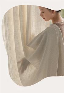 Gaze de lin translucide <span class=keywords><strong>opaque</strong></span> semi-occultant moderne personnalisable <span class=keywords><strong>rideau</strong></span> toutes saisons pour salon balcon chambre fenêtre - Product Image 4