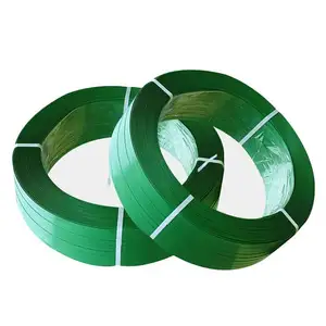 Wholesale16-19mm Polyester Polyethyleen Band Groene Pet Plastic Stalen Verpakkingsband Voor Verpakking