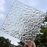 Plaque acrylique transparente effet glace pilée avec finition texturée pour une diffusion lumineuse brillante et des présentoirs de luxe