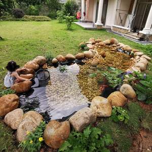 軽量でモダンな抗UV・耐パンク性45mil厚3m長の養殖・農業用EPDM池ライナー - Product Image 3