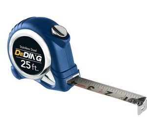 Ruban à mesurer personnalisé de 25 pieds Power Tape Échelle métrique impériale en pouces avec lame métallique des deux côtés Construction Architecte Menuiserie - Product Image 2