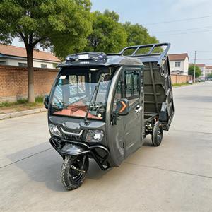 Triciclo de Carga Eléctrico con Cabina Cerrada, Compartimiento Ampliado, Capacidad de Carga de 400 kg y Alcance de 90 km, Motor Potente de 1000 W - Product Image 1