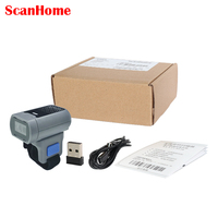 Pemindai Cincin Nirkabel Bluetooth SH-2600, Mudah Dibawa, Antarmuka USB, Dapat Dipakai di Jari, Responsif, Produk ScanHome Tersedia