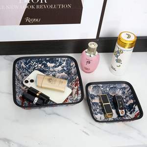 กล่องเก็บของสไตล์จีนย้อนยุค 1 ลิตรไม่มีฝาปิดออแกไนเซอร์ตั้งโต๊ะสำหรับแต่งหน้าขนมกิ๊บติดผมถาดพิมพ์ลายสร้างสรรค์ - Product Image 2