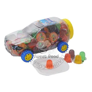 Groothandel candy bag cars-Halal Sweets Fruitige Jelly Pudding Cup In Auto Fles Snoepgoed