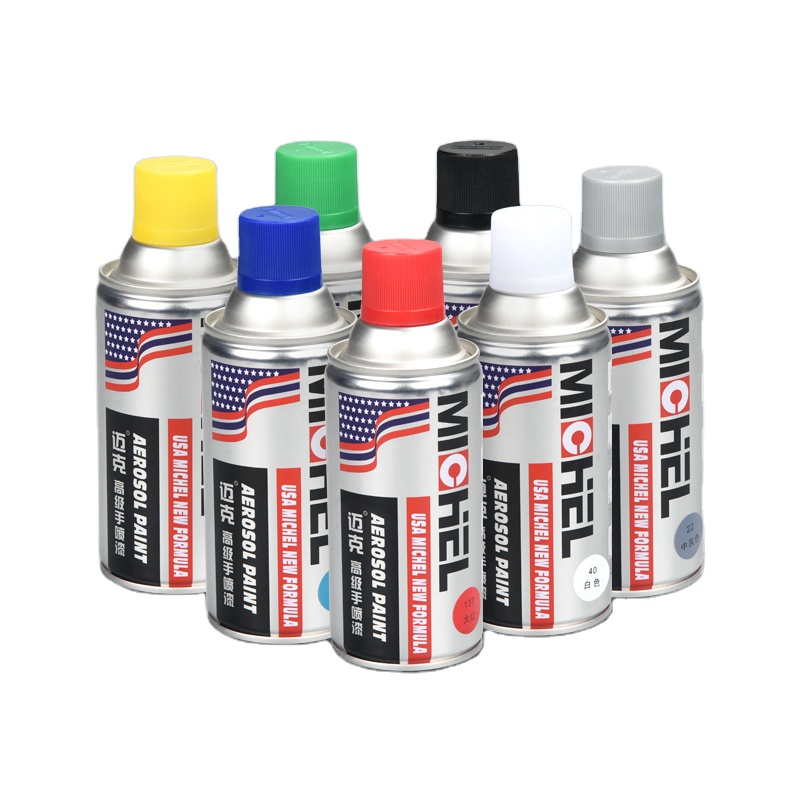 Michel 400ml Fluorescent Spray Paint Car Acrylic Customized CAS Bottle Acid Building Furniture Paper Epoxy Boat Pcs Plastic