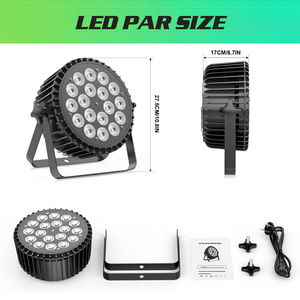 Projecteur LED PAR 4-en-1 RGBW 180W en alliage d'aluminium pour effets de scène, idéal pour discothèques, bars et DJ – Lampe PAR RGB - Product Image 2