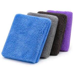 Toallas de Microfibra Súper Suaves al por Mayor, Corte Sónico Sin Bordes, 400GSM, Paños de Limpieza para Autos de Alta Densidad, Fabricante - Product Image 4