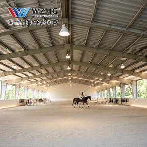 Arène équestre préfabriquée avec structure en acier haute résistance et ingénierie structurelle professionnelle - Product Image 1