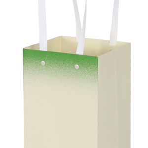 Custom Printed Eco-Friendly Pulp Square Bottom Holiday Wine Packaging Paper Bag Handle for Certified Luxury <b>Floral</b> Design - Product Image 2