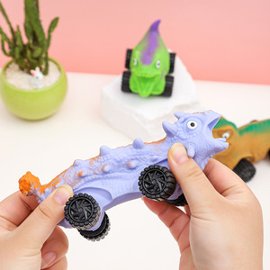 รถของเล่นไดโนเสาร์บีบได้ วัสดุ TPR ยืดหยุ่น เป็นมิตรกับสิ่งแวดล้อม ของเล่นคลายเครียดแสนสนุก - Product Image 4