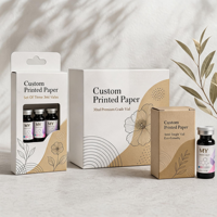 Boîte de flacons magnétiques professionnels en gros avec impression personnalisée et étiquette assortie pour ensemble d'emballage de flacons cosmétiques de 3 ml
