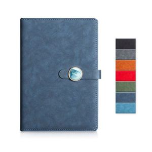 Carnet de notes exécutif personnalisé pour réunions d'affaires, couverture en cuir, impression de logo, format A5 - Product Image 1