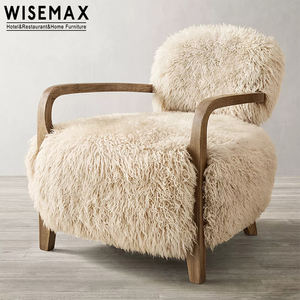 WISEMAX-muebles <span class=keywords><strong>de</strong></span> lujo <span class=keywords><strong>de</strong></span> lana <span class=keywords><strong>de</strong></span> oveja y <span class=keywords><strong>piel</strong></span> <span class=keywords><strong>de</strong></span> oveja para sala <span class=keywords><strong>de</strong></span> estar, sillas <span class=keywords><strong>de</strong></span> salón, marco <span class=keywords><strong>de</strong></span> madera maciza, reposabrazos, sofá, sillas - Product Image 5